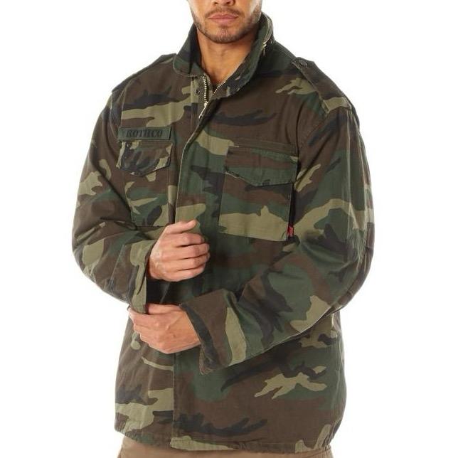 Rothco Men’s Vintage M-65 Field Jacket - Olive Drab Menswear Casual Jackets