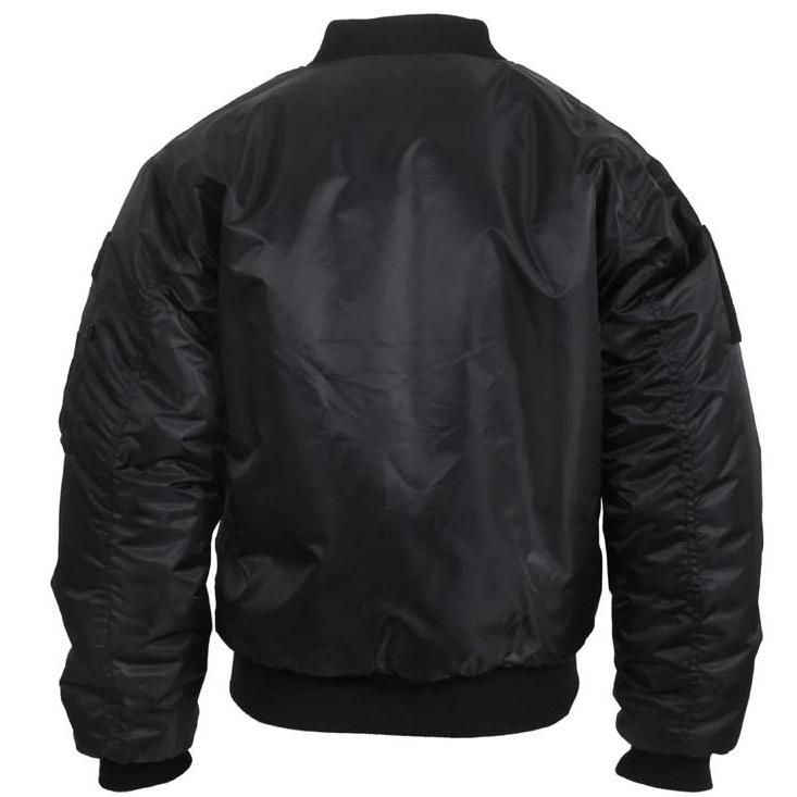 Rothco Men’s MA-1 Flight Jacket with Patches Gunmetal Grey - Menswear Casual Jackets, Women’s Unisex Bomber Coat