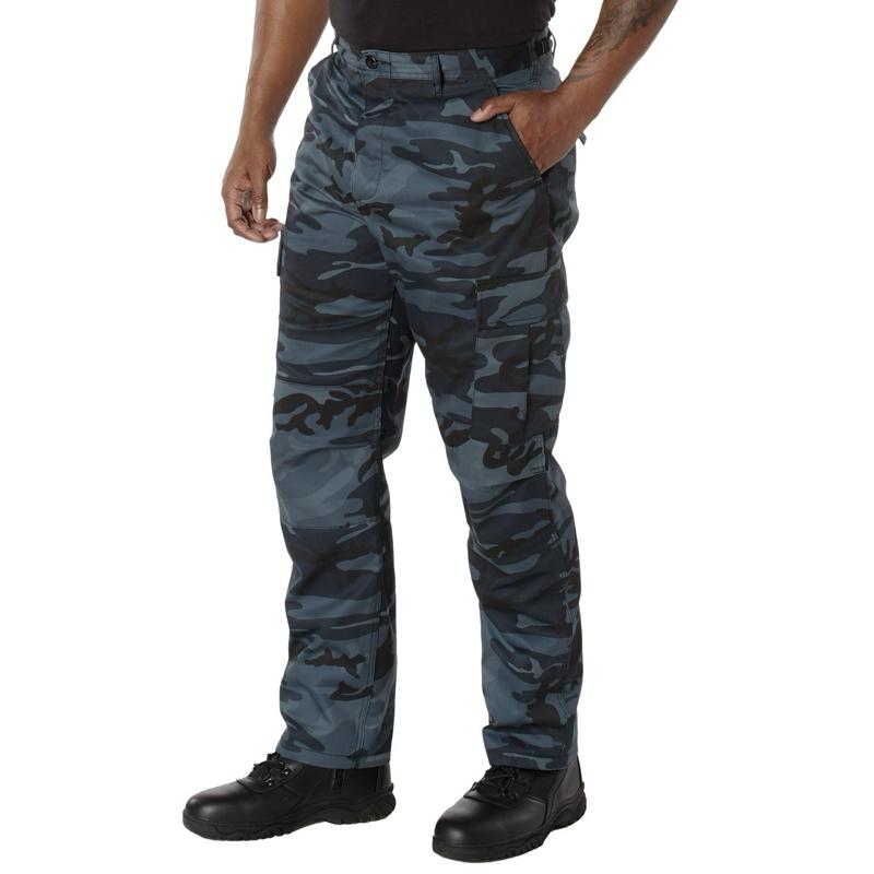 Rothco Color Camo Tactical BDU Pants - Red/White/Blue Camo Pants, Unisex Cargo Camouflage BDU Pants, Menswear Camo Pants, Women’s Casual Color Camo Pants