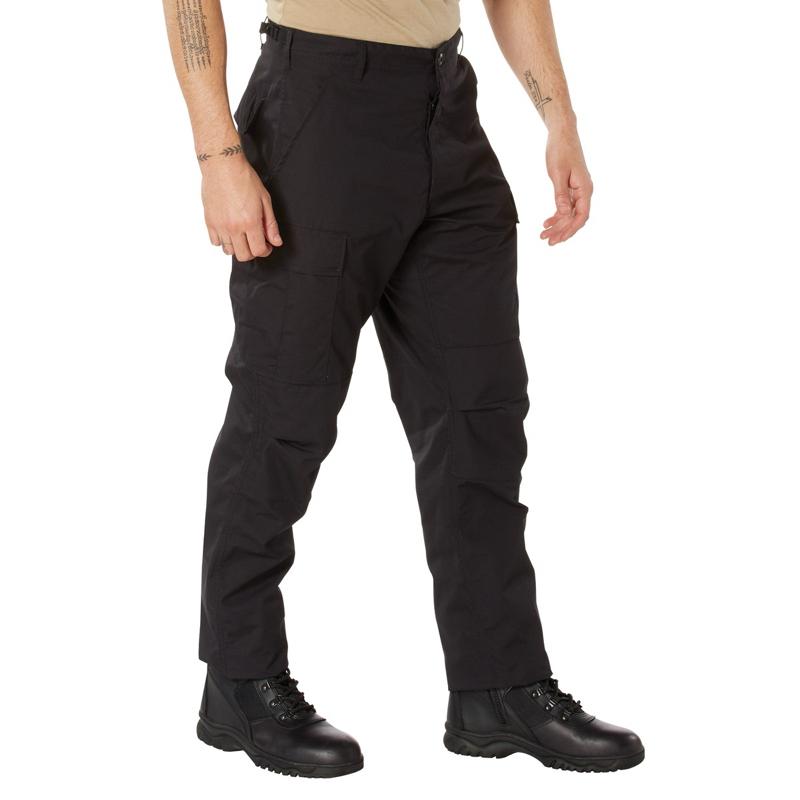 Rothco SWAT Cloth BDU Pants -  Black, Midnight Navy Blue, Menswear Cargo Pocket Outdoor Trousers