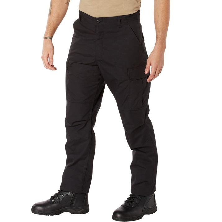 Rothco SWAT Cloth BDU Pants -  Black, Midnight Navy Blue, Menswear Cargo Pocket Outdoor Trousers