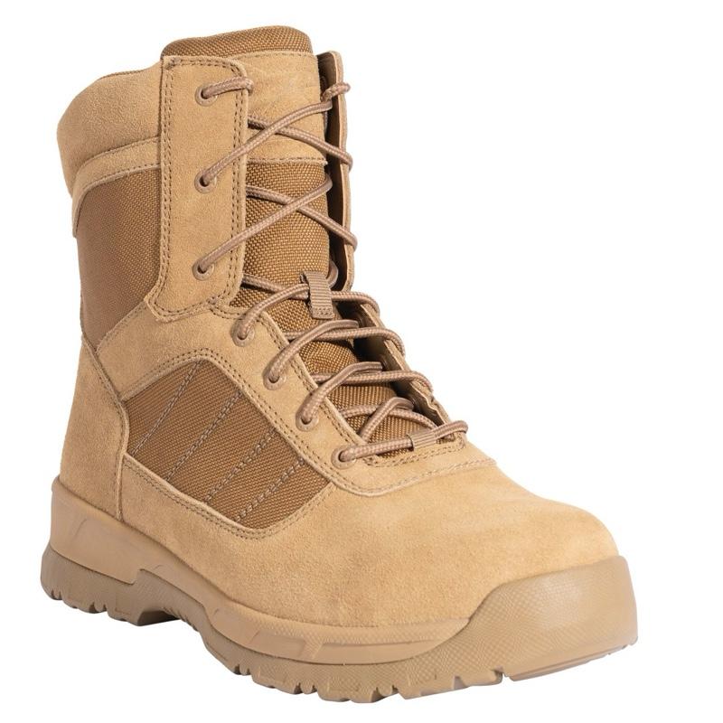 Rothco Guardian Coyote Brown Composite Toe 8 Inch Tactical Boots - Men’s Frontline Tactical Boot