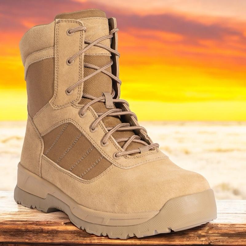 Rothco Guardian Coyote Brown Composite Toe 8 Inch Tactical Boots - Men’s Frontline Tactical Boot
