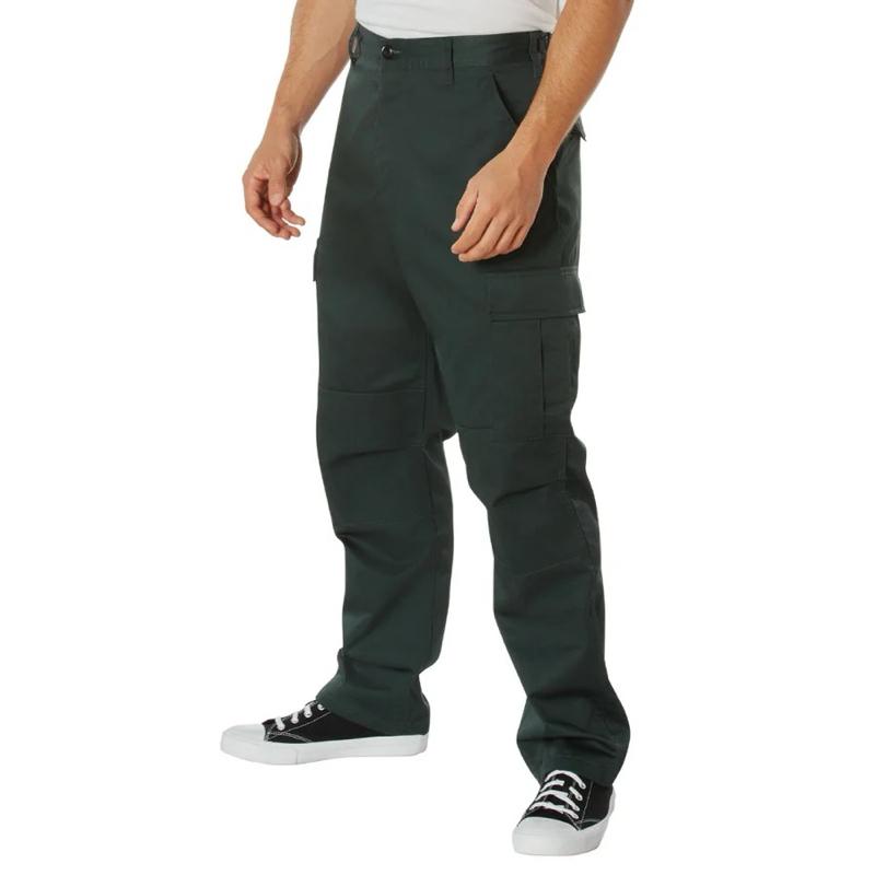 Rothco Tactical BDU Cargo Pants 32.5 Inch Inseam - Unisex 6 Pockets, Cotton/Polyester Fabric, Adjustable Waist Tabs, Reinforced Seat and Knees, Drawstring Bottoms