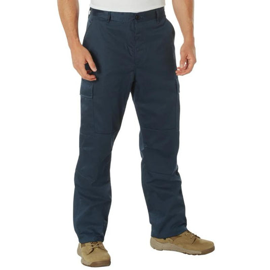 Rothco Tactical BDU Cargo Pants - Unisex Cotton/Polyester Blend, 6 Pockets, Drawstring Ankle Ties, Fitted Design, 32.5 Inch Inseam - Fabric Plain Utility Straight BDU Cargo Pants