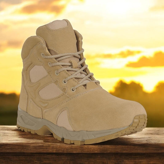 Rothco Forced Entry Desert Tan Deployment Boots 6 Inch Boot - Men's Tactical Boot