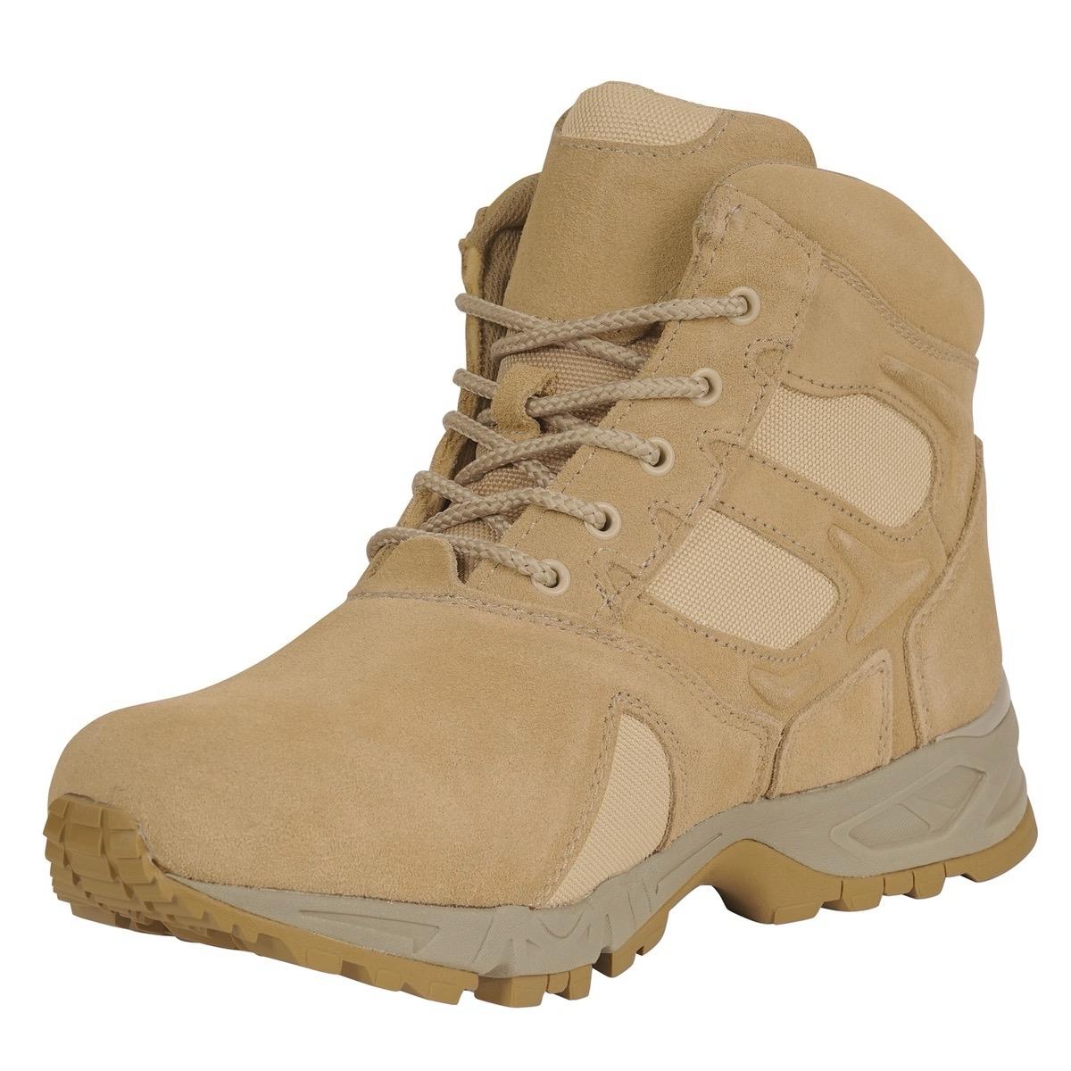 Rothco Forced Entry Desert Tan Deployment Boots 6 Inch Boot - Men's Tactical Boot