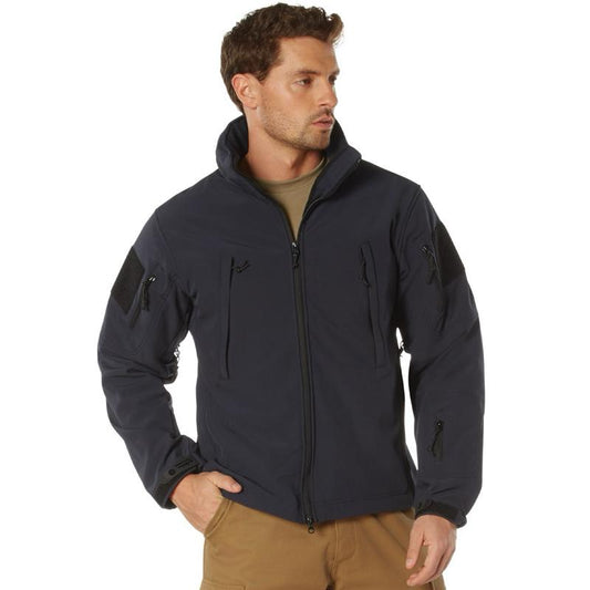 Rothco Special Ops Soft Shell Jacket Midnight Navy Blue - Multiple Colors And Sizes Up To 8XL - Menswear Casual Coat