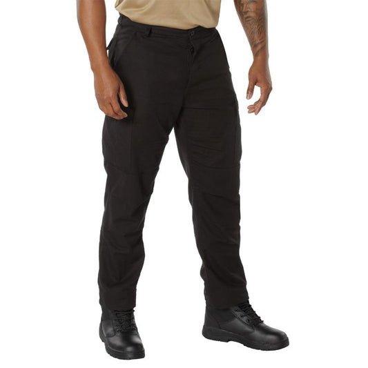 Rothco Tactical Duty Pants - Durable Poly/Cotton Rip-Stop Material, Stain Resistant, 8 Multi-Functional Utility Pockets, Zipper Closure, 32” Inseam Plain Men’s Workwear