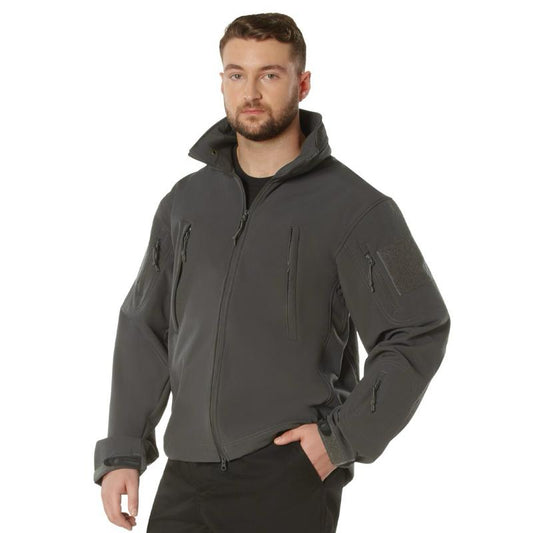 Rothco Special Ops Soft Shell Jacket Gunmetal Grey - Multiple Colors And Sizes Up To 8XL - Menswear Casual Coat