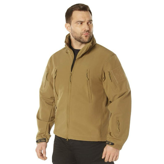 Rothco Special Ops Soft Shell Jacket Coyote Brown - Multiple Colors And Sizes Up To 8XL - Menswear Casual Coat