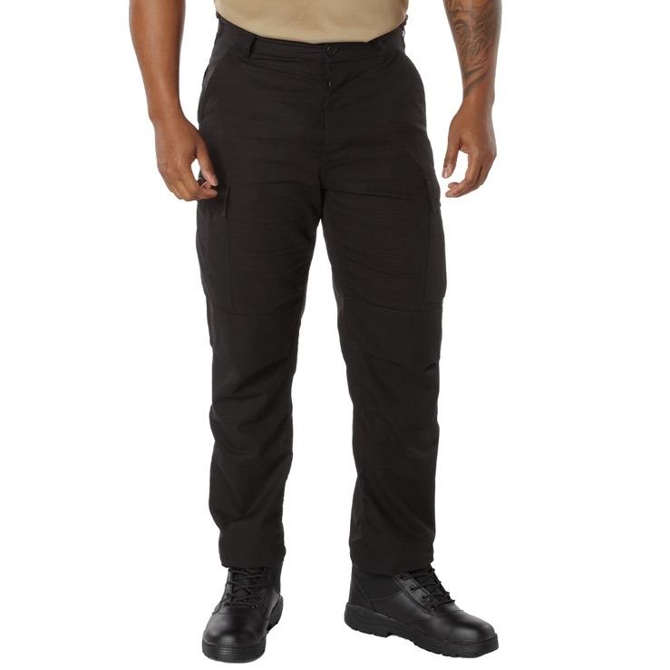 Rothco Tactical Duty Pants - Durable Poly/Cotton Rip-Stop Material, Stain Resistant, 8 Multi-Functional Utility Pockets, Zipper Closure, 32” Inseam Plain Men’s Workwear