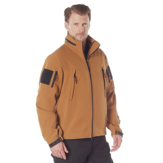 Rothco Special Ops Soft Shell Jacket Work Brown - Multiple Colors And Sizes Up To 8XL - Menswear Casual Coat