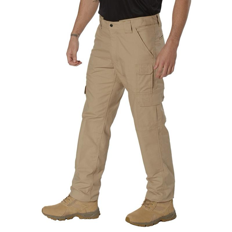 Rothco Tactical Duty Pants - Durable Poly/Cotton Rip-Stop Material, Stain Resistant, 8 Multi-Functional Utility Pockets, Zipper Closure, 32” Inseam Plain Men’s Workwear