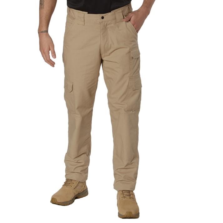 Rothco Tactical Duty Pants - Durable Poly/Cotton Rip-Stop Material, Stain Resistant, 8 Multi-Functional Utility Pockets, Zipper Closure, 32” Inseam Plain Men’s Workwear