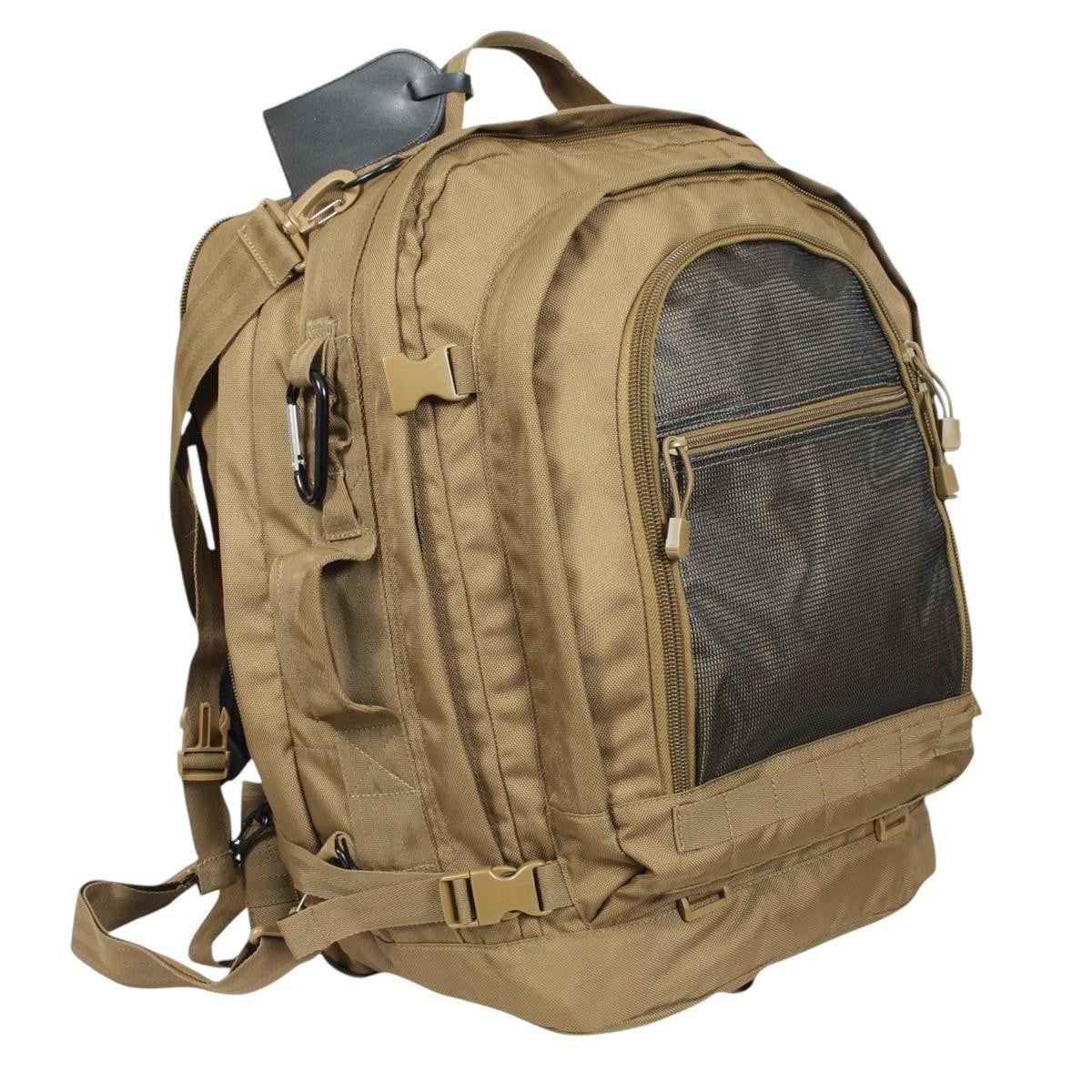 ROTHCO Move Out Tactical Travel Backpack Bug Out Bag - Black/ACU Digital