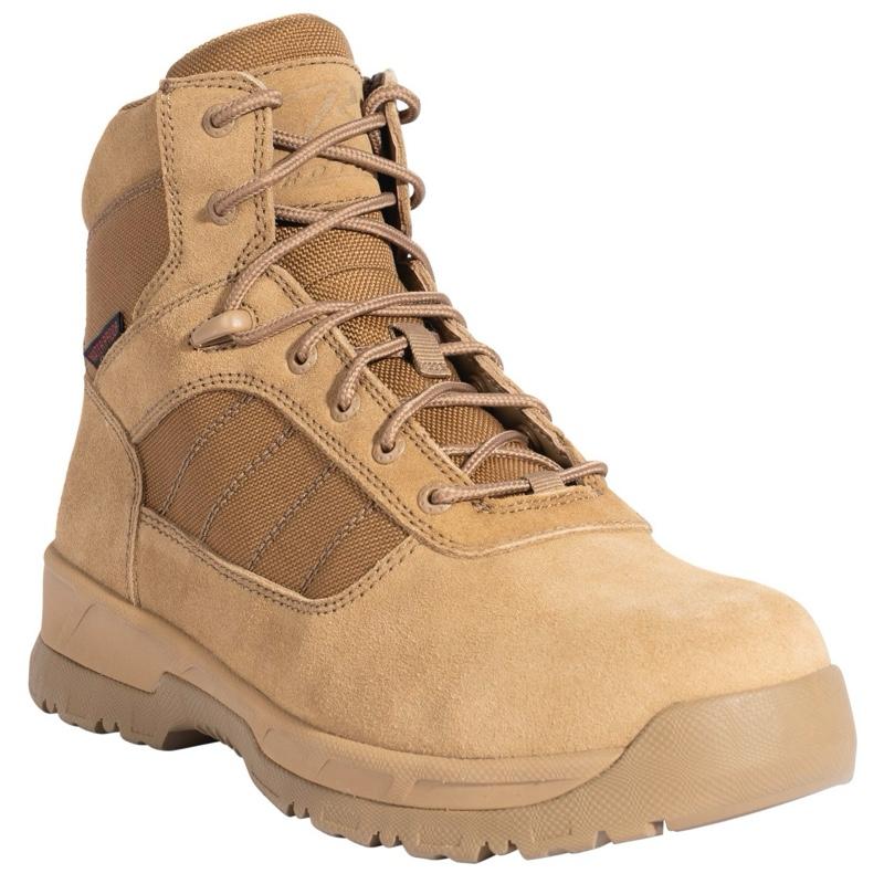 Rothco Guardian 6 Inch Boots Coyote Brown - Men's Comforte Guardian Tactical Boot
