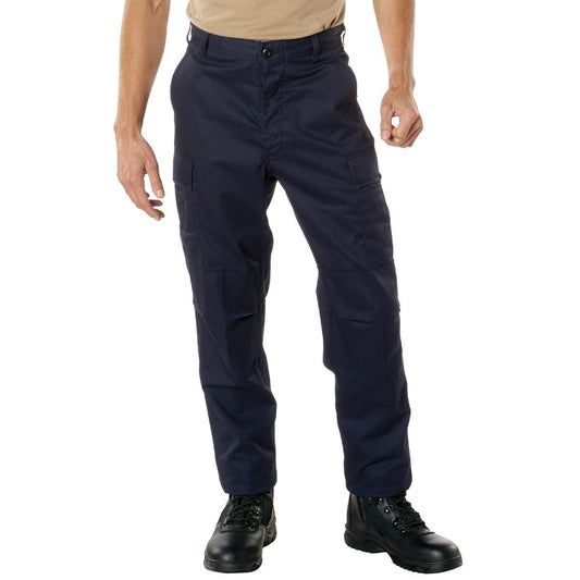 Rothco Men's Tactical BDU Cargo Pants - Straight Leg, High Capacity Pockets - Available in Multiple Sizes and Colors - Casual Cargo Trousers, Original Style EMT BDU Pants Cotton Polyester Fabric Unisex Plain BDU Cargo Pants