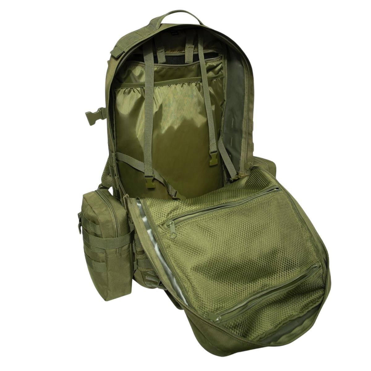 Rothco Global Assault Pack - Black, Olive Drab, Coyote Brown - Hiking, Camping,