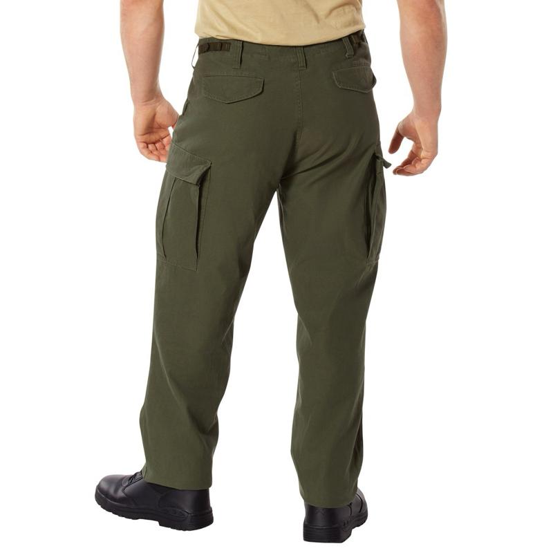 Rothco Men’s Vintage M-65 Field Pant Khaki - Outdoor Classic Menswear M-65 Pants