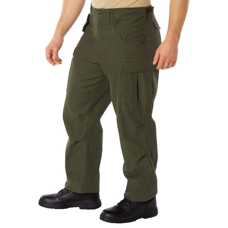 Rothco Men’s Vintage M-65 Field Pant Olive Drab - Outdoor Classic Menswear M-65 Pants