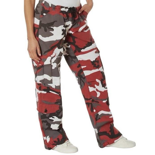 Rothco Womens Paratrooper Colored Camo Fatigues Pants Multiple Colors And Sizess,   Comfortable Lightweight Drawstring Pant Womenswear