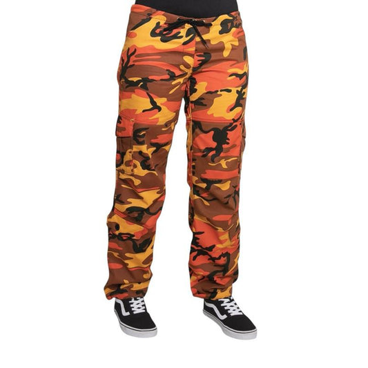 Rothco Womens Paratrooper Colored Camo Fatigues Pants Multiple Colors And Sizess,   Comfortable Lightweight Drawstring Pant Womenswear