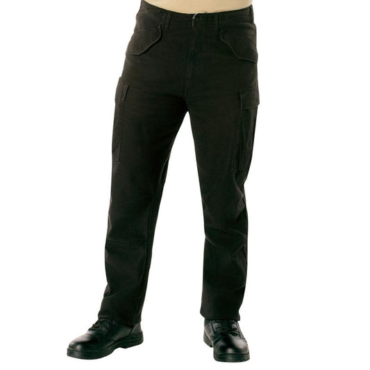Rothco Men’s Vintage M-65 Field Pant Black - Outdoor Classic Menswear M-65 Pants