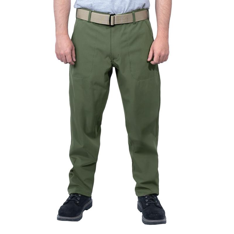 Rothco Active Flex Soft Shell Pant Olive Drab - Outdoor Utility Pants, 30 or 32 Inches inseam, 90% Polyester, 10% Spandex, 4 Pockets, Elastic Fit, Menswear Trouser