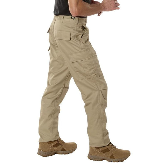 Rothco Relaxed Fit Tactical BDU Pants with Zipper Fly and Multiple Pockets - Cargo Pants, Menswear Outdoor Wide Leg Casual Cargo Pants - Available In Plus or Regular Sizes, Multiple Colors