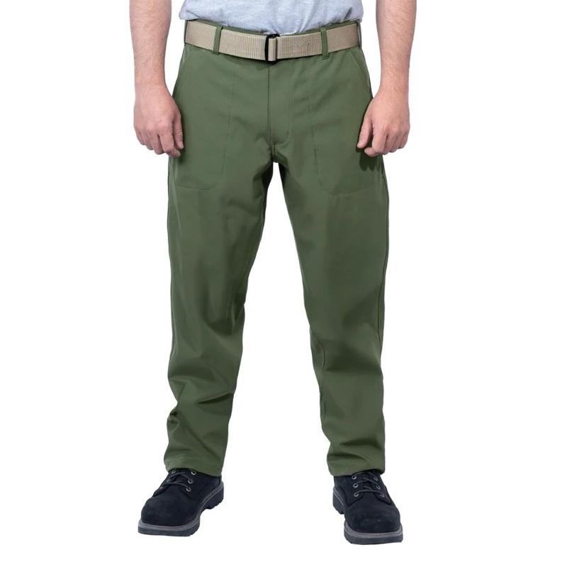 Rothco Active Flex Soft Shell Pant Olive Drab - Outdoor Utility Pants, 30 or 32 Inches inseam, 90% Polyester, 10% Spandex, 4 Pockets, Elastic Fit, Menswear Trouser