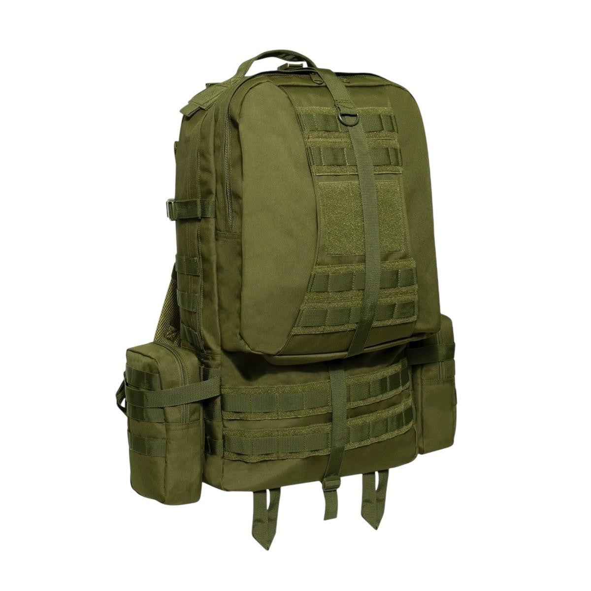 Rothco Global Assault Pack - Black, Olive Drab, Coyote Brown - Hiking, Camping,
