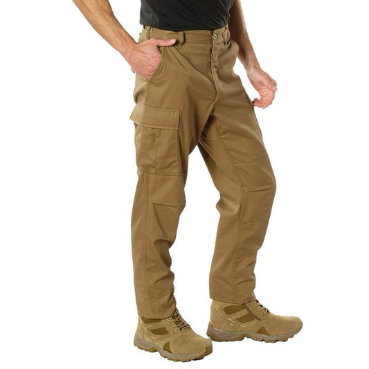 Rothco Relaxed Fit Tactical BDU Pants with Zipper Fly and Multiple Pockets - Cargo Pants, Menswear Outdoor Wide Leg Casual Cargo Pants - Available In Plus or Regular Sizes, Multiple Colors