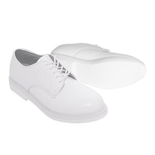 Rothco Military Uniform Oxford Leather Shoes Boots White -  Design Comfort Closed Footwear Boot