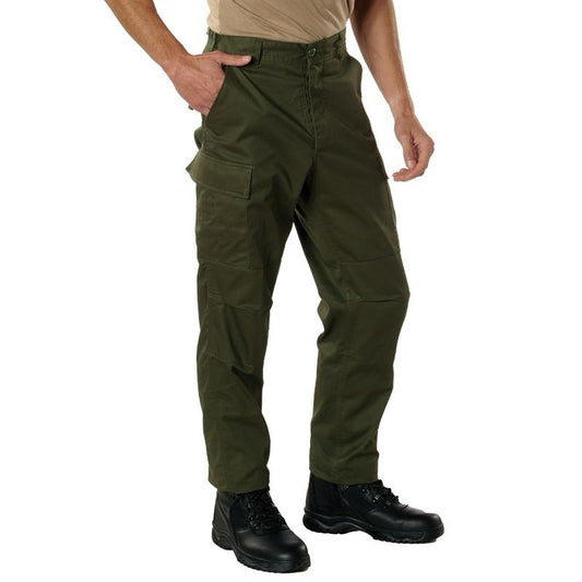 Rothco Relaxed Fit Tactical BDU Pants with Zipper Fly and Multiple Pockets - Cargo Pants, Menswear Outdoor Wide Leg Casual Cargo Pants - Available In Plus or Regular Sizes, Multiple Colors