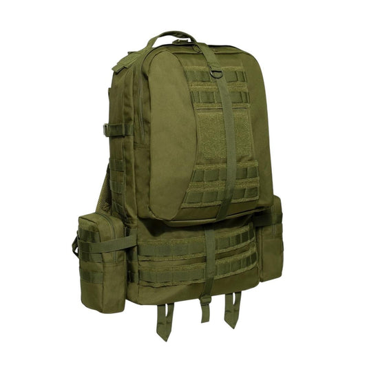 Rothco Global Assault Pack - Black, Olive Drab, Coyote Brown - Hiking, Camping,