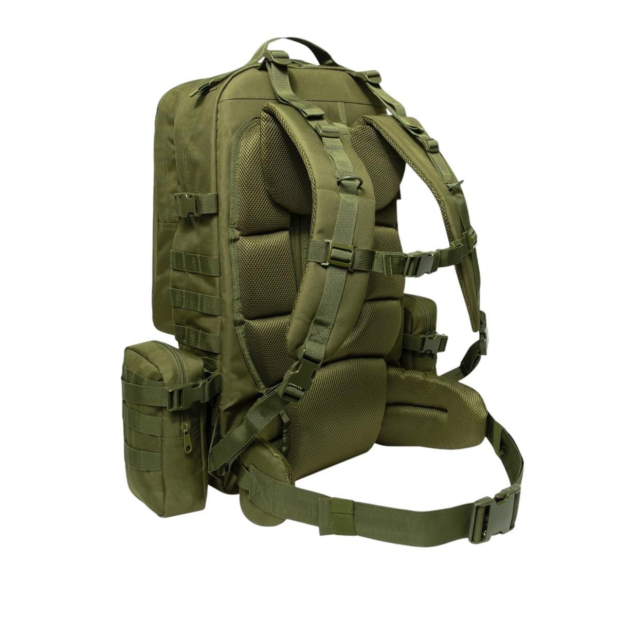 Rothco Global Assault Pack - Black, Olive Drab, Coyote Brown - Hiking, Camping,