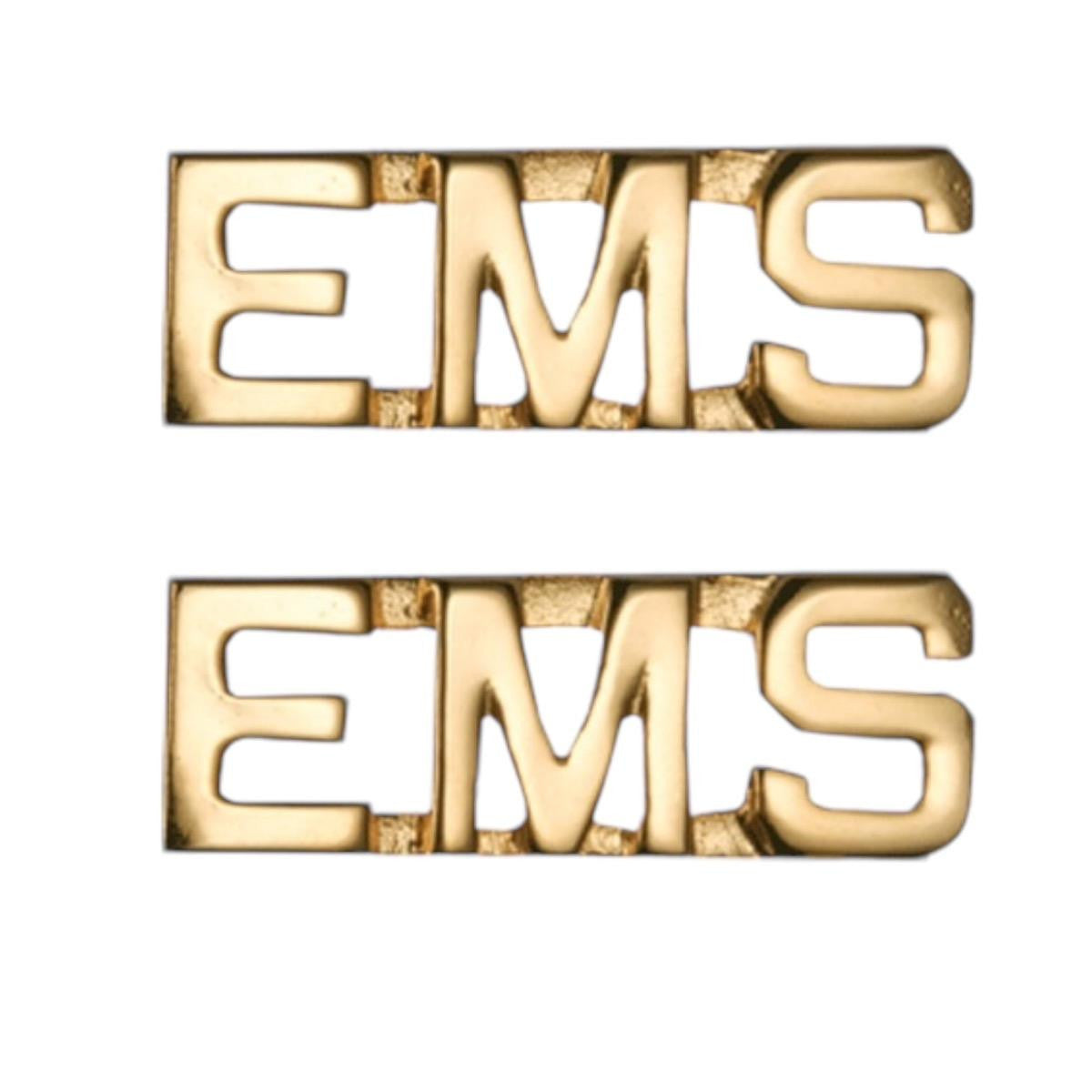 Smith & Warren EMS Metal Pin-On-Pair - Gold/Silver, 3/8 inch, Non-Subdued
