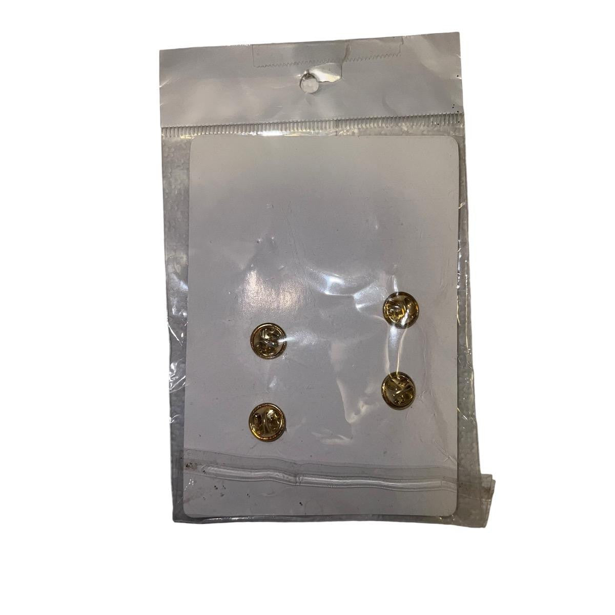Smith & Warren EMS Metal Pin-On-Pair - Gold/Silver, 3/8 inch, Non-Subdued