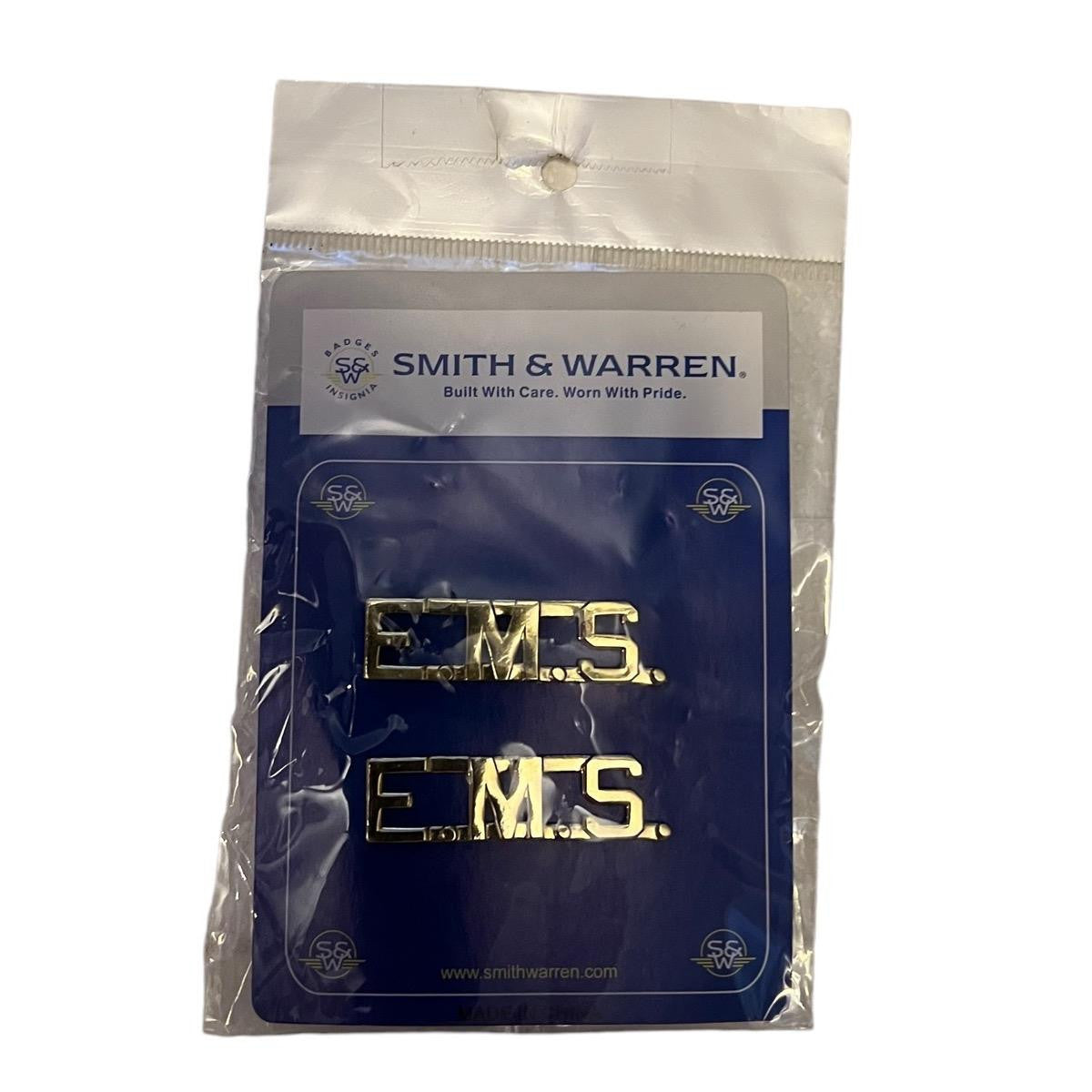 Smith & Warren EMS Metal Pin-On-Pair - Gold/Silver, 3/8 inch, Non-Subdued