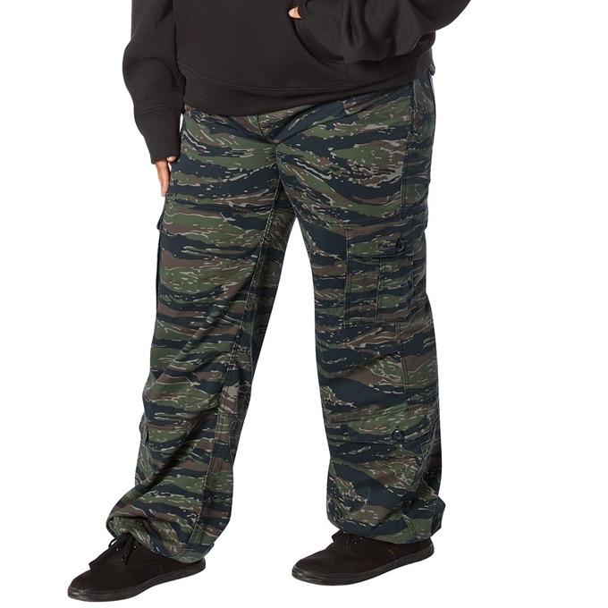 Rothco Womens Vintage Paratrooper Fatigue Pants Olive Drab - Comfort Adjustable Casual Cargo Baggy Pant