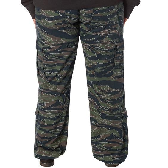Rothco Womens Vintage Paratrooper Fatigue Pants Olive Drab - Comfort Adjustable Casual Cargo Baggy Pant