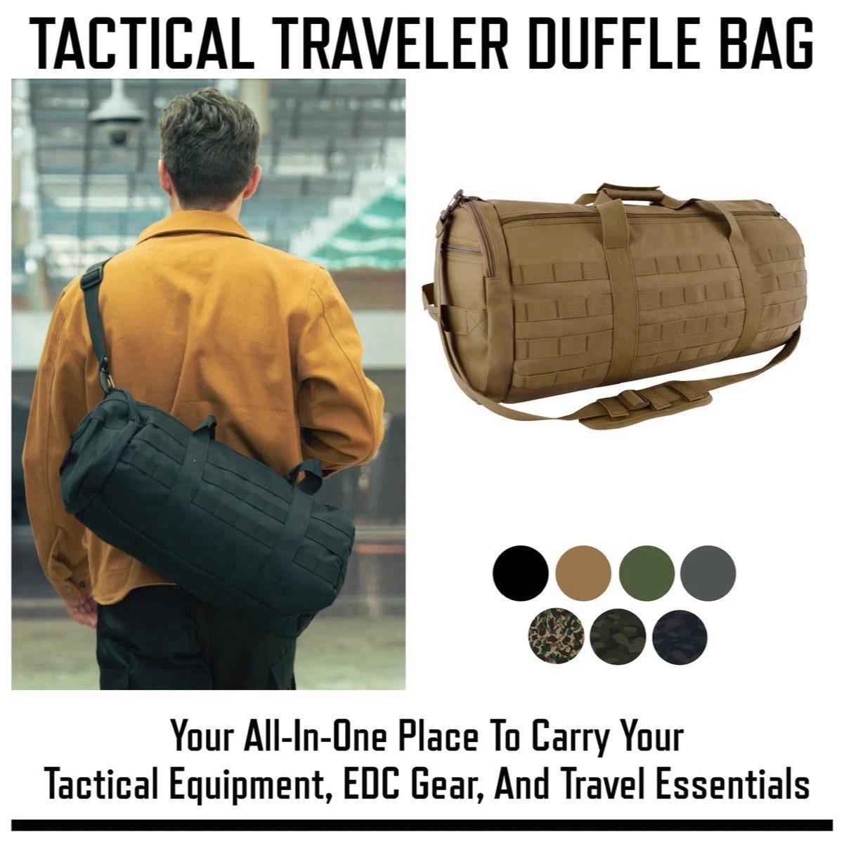 Rothco Tactical Traveler Duffle Bag - Large Capacity - Multiple Colors