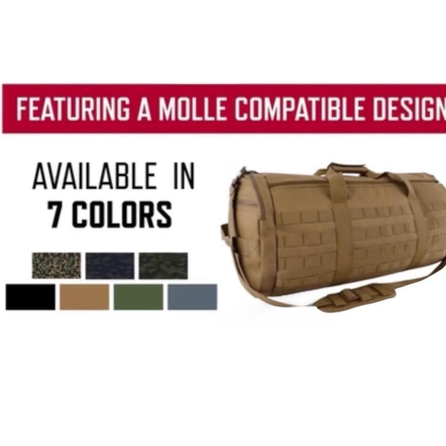 Rothco Tactical Traveler Duffle Bag - Large Capacity - Multiple Colors - 600D Polyester w/ PVC Backing - Zipper Closure