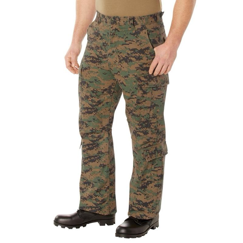 Rothco Men’s Vintage Paratrooper Cargo Fatigue Pants Subdued Urban Camo - Menswear Trouser