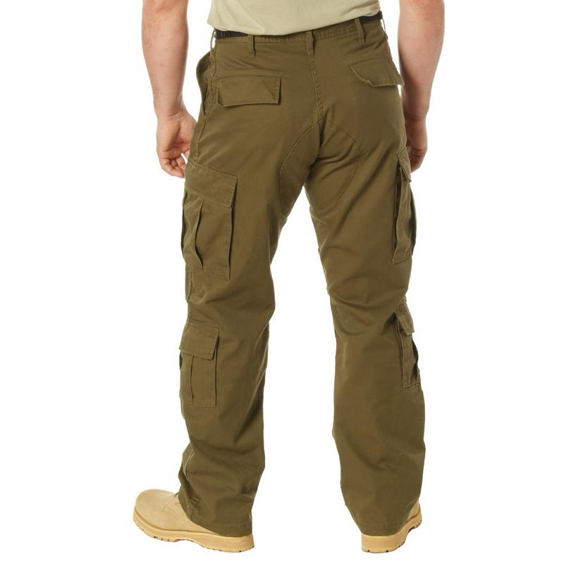 Rothco Men’s Vintage Paratrooper Cargo Fatigue Pants Russet - Menswear Trouser