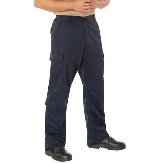 Rothco Men’s Vintage Paratrooper Cargo Fatigue Pants Navy Blue - Menswear Trouser