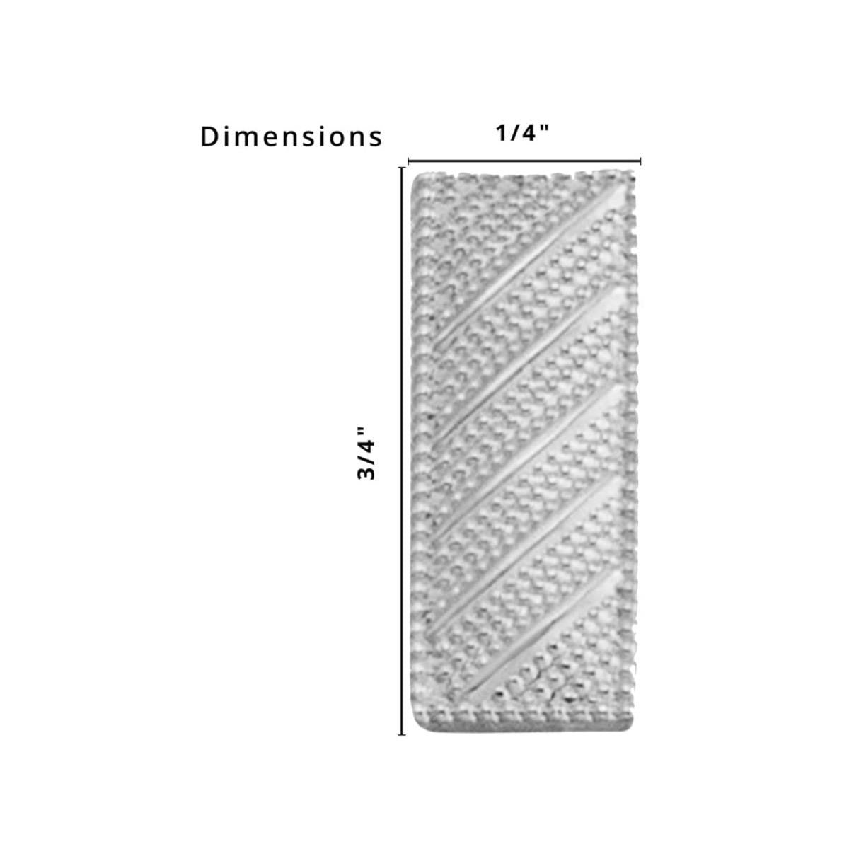 Smith & Warren 3/4" H Lieutenant Bars Collar Brass Rank Insignia Embossed