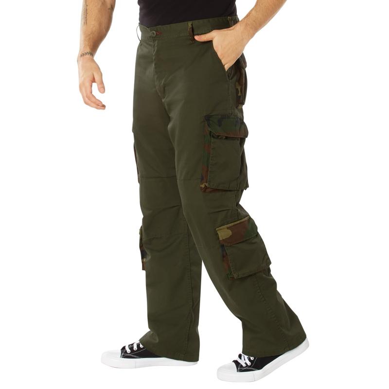Rothco Men’s Vintage Paratrooper Cargo Fatigue Pants Desert Camo - Menswear Trouser