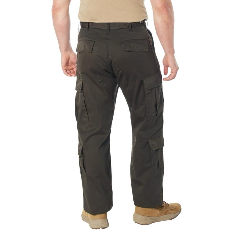Rothco Men’s Vintage Paratrooper Cargo Fatigue Pants Brown - Menswear Trouser